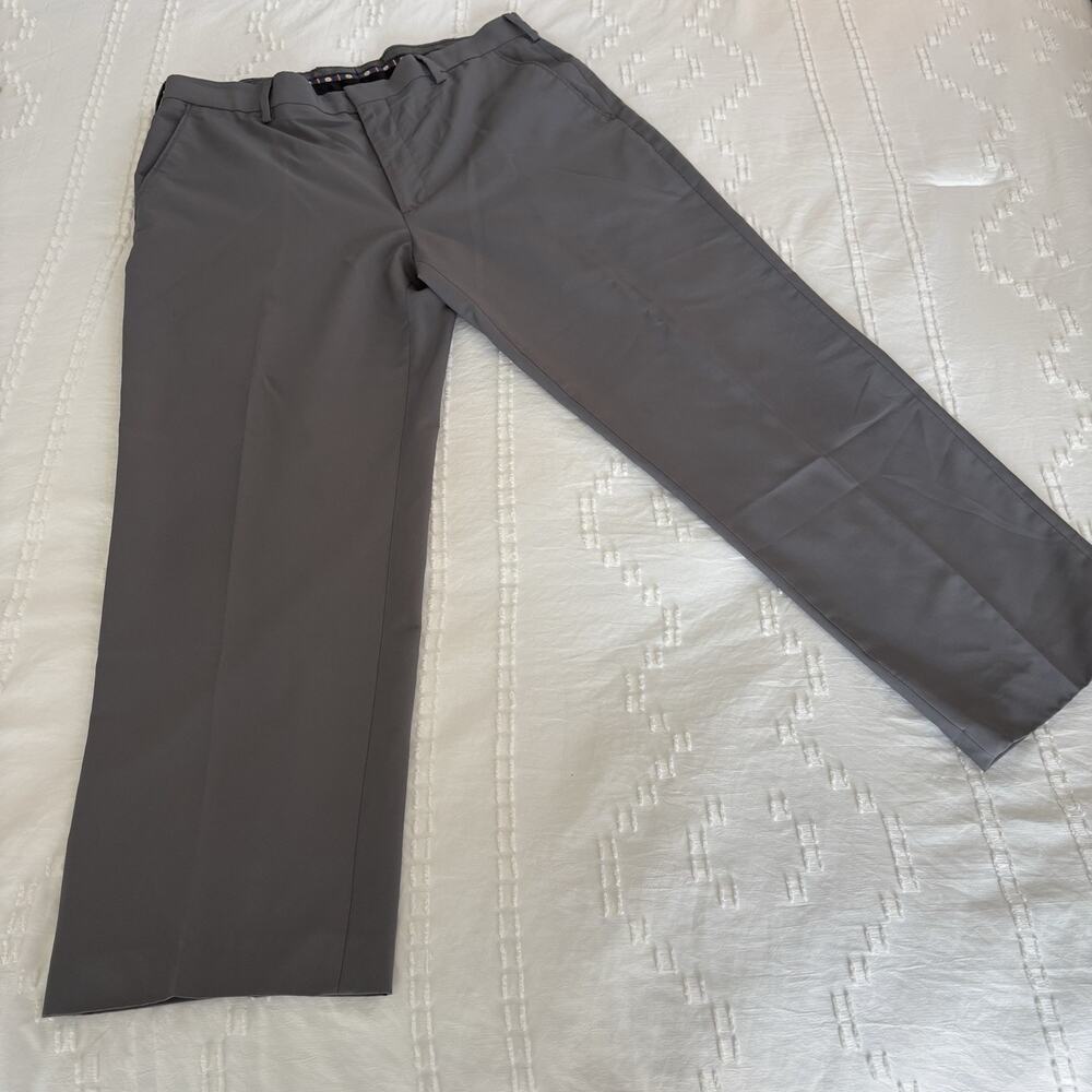 Ben Hogan Golf Pants Mens 36x30* Gray Straight Leg Performance Polyester Flat